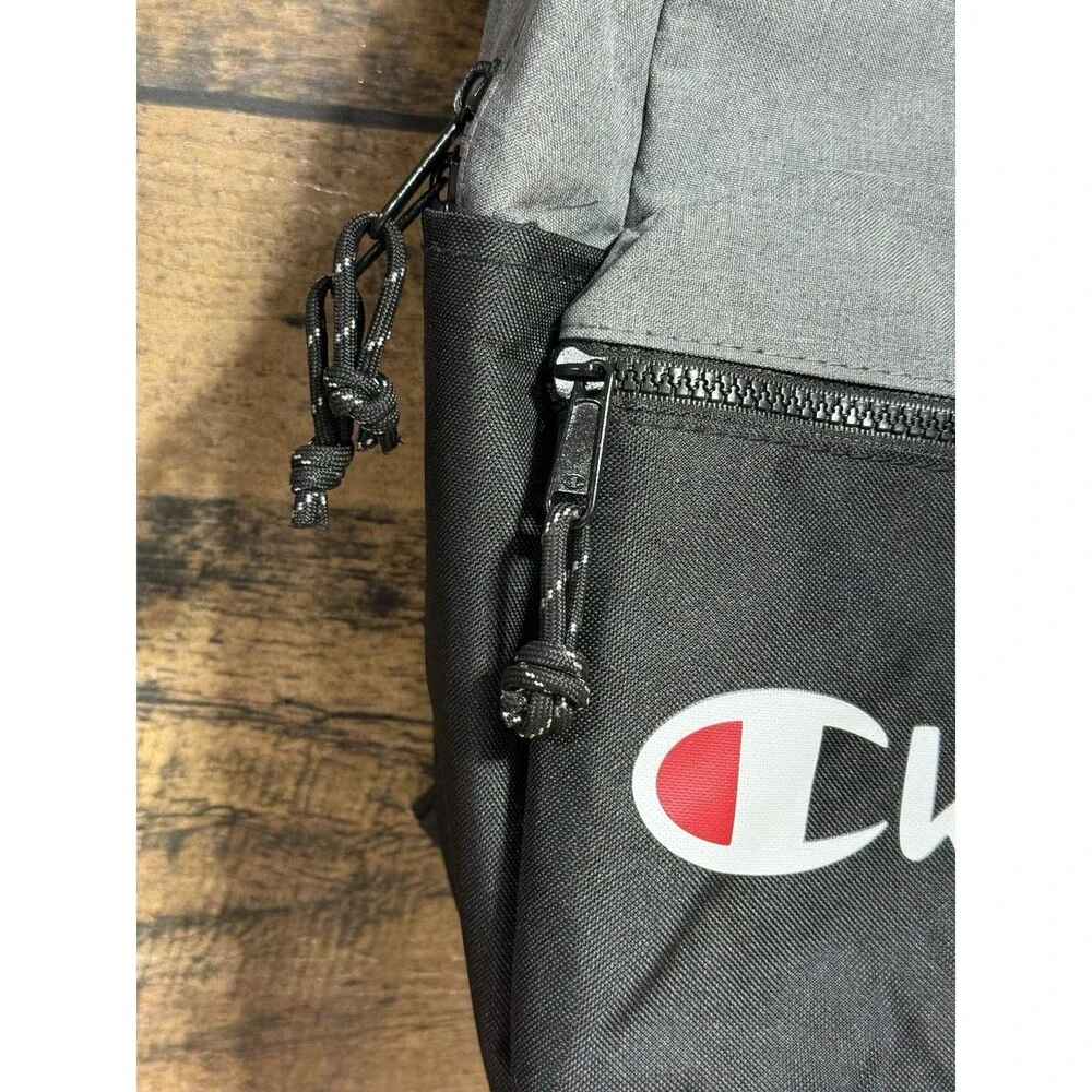 CHAMPION Manuscript Backpack Grey Black with Laptop Sleeve